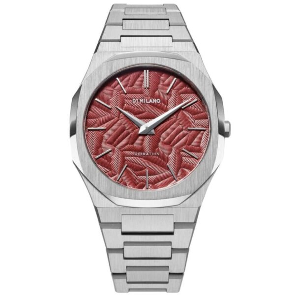 D1 MILANO Ultra Thin Barn Red Watch, 40Mm
