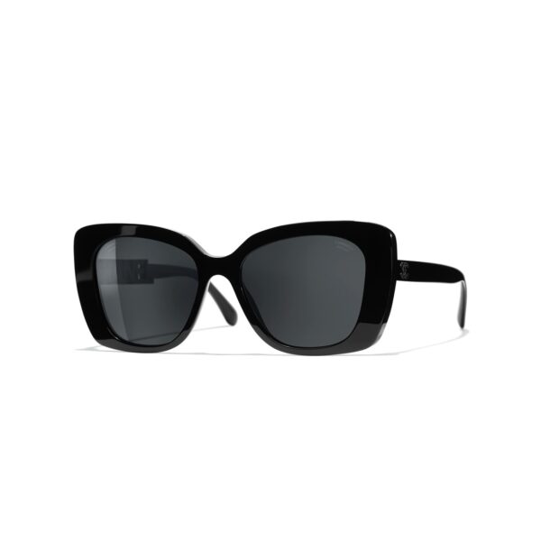 Chanel Acetate & Diamanté Black Size 53/17 Ref: 5422B C501/T8