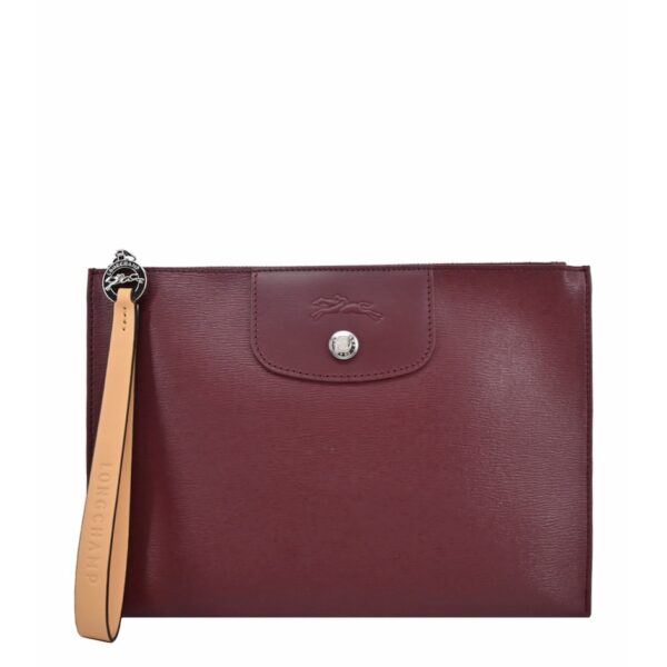 Longchamp Le Pliage City Pouch Plum - Canvas