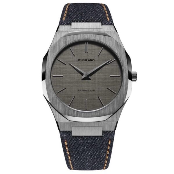 D1 Milano Ultra Thin Grey/Leather 40mm